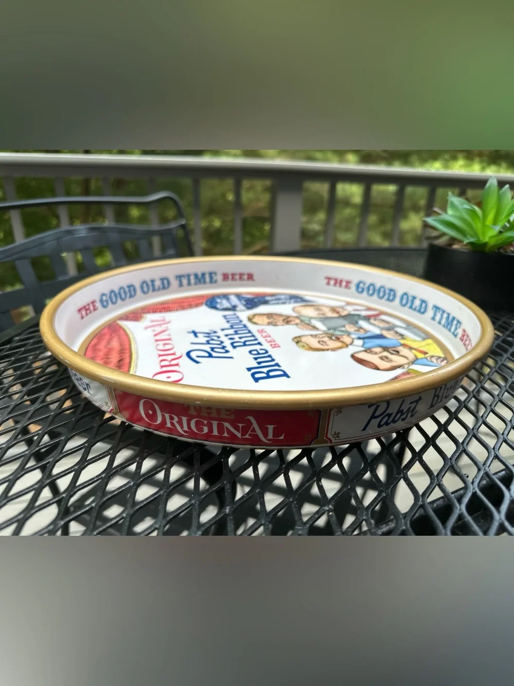 Vintage Pabst Blue Ribbon Serving Tray